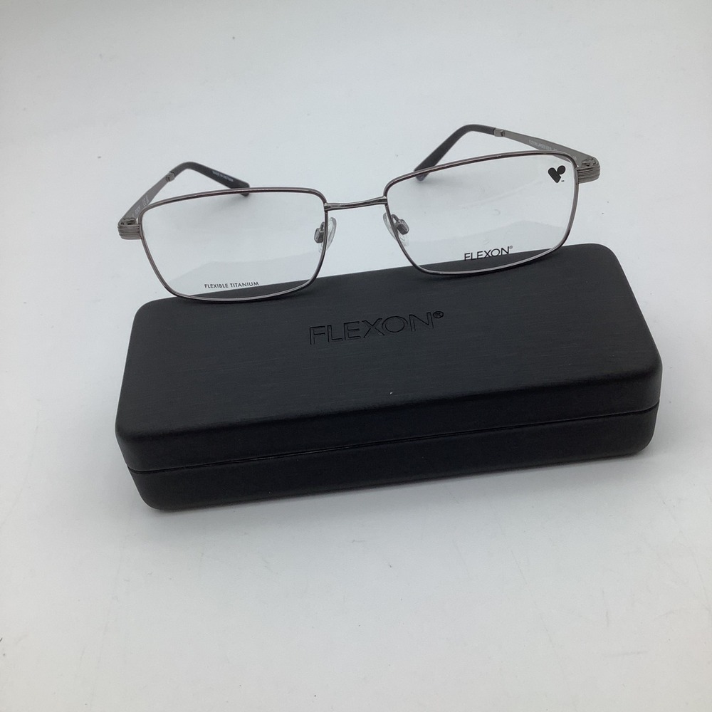Flexon Larsen 600 N Gunmetal Flexible Titanium Eyeglasses Frames 57-18-145 New